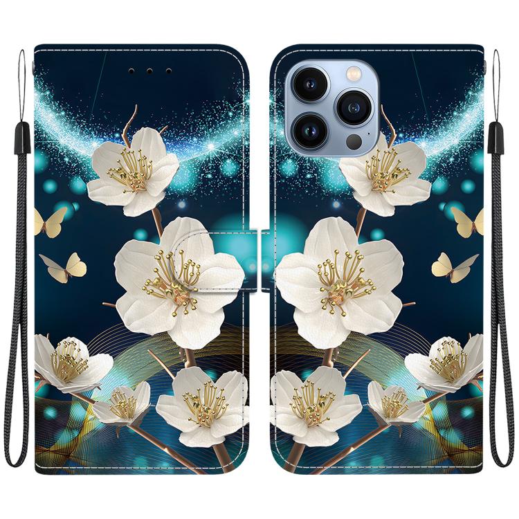 For iPhone 13 Pro Crystal Texture Colored Drawing Leather Phone Case(Magnolia)
For iPhone 13 Pro Crystal Texture Colored Drawing Leather Phone Case(Magnolia)