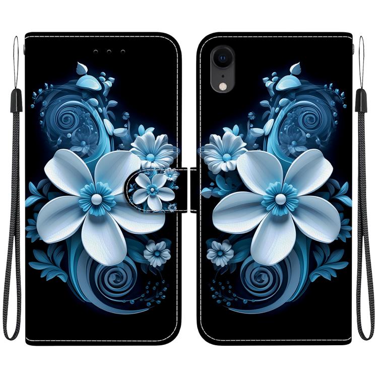 For iPhone XR Crystal Texture Colored Drawing Leather Phone Case(Black Orchid)
For iPhone XR Crystal Texture Colored Drawing Leather Phone Case(Black Orchid)