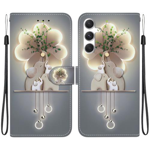 For Samsung Galaxy S24+ 5G Crystal Texture Colored Drawing Leather Phone Case(Elephants)
For Samsung Galaxy S24+ 5G Crystal Texture Colored Drawing Leather Phone Case(Elephants)