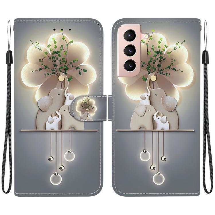 For Samsung Galaxy S22 5G Crystal Texture Colored Drawing Leather Phone Case(Elephants)
For Samsung Galaxy S22 5G Crystal Texture Colored Drawing Leather Phone Case(Elephants)
