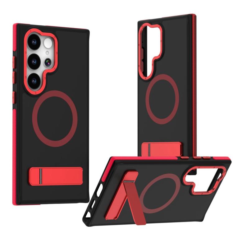 For Samsung Galaxy S25 Ultra 5G Dual-Color Skin Feel Magsafe Phone Case with Holder(Red)
For Samsung Galaxy S25 Ultra 5G Dual-Color Skin Feel Magsafe Phone Case with Holder(Red)