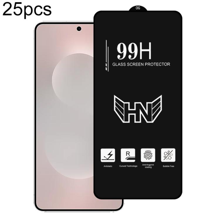 For Samsung Galaxy S26 Edge 5G 25pcs 0.18mm High Aluminum Large Arc Full Screen Tempered Glass Film, Support Fingerprint Unlocking
For Samsung Galaxy S26 Edge 5G 25pcs 0.18mm High Aluminum Large Arc Full Screen Tempered Glass Film, Support Fingerprint Unlocking