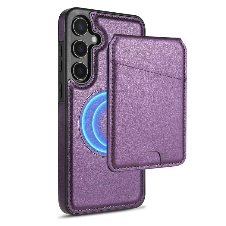 For Samsung Galaxy S25+ 5G Skin Feel Detachable Card Bag Magsafe Phone Case(Purple)
For Samsung Galaxy S25+ 5G Skin Feel Detachable Card Bag Magsafe Phone Case(Purple)