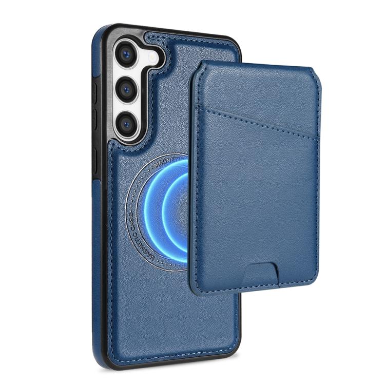 For Samsung Galaxy S23+ 5G Skin Feel Detachable Card Bag Magsafe Phone Case(Blue)
For Samsung Galaxy S23+ 5G Skin Feel Detachable Card Bag Magsafe Phone Case(Blue)