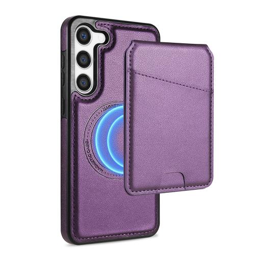 For Samsung Galaxy S23 5G Skin Feel Detachable Card Bag Magsafe Phone Case(Purple)
For Samsung Galaxy S23 5G Skin Feel Detachable Card Bag Magsafe Phone Case(Purple)