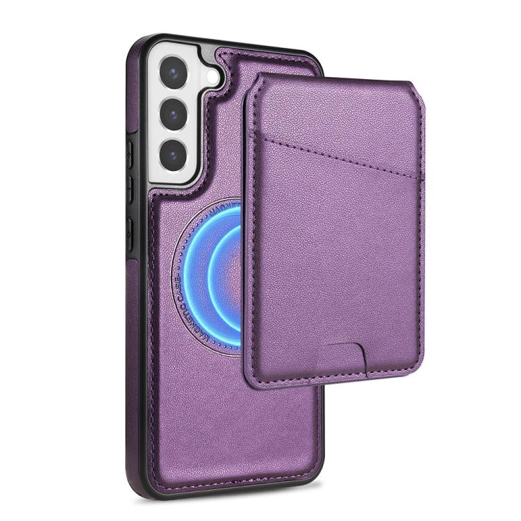 For Samsung Galaxy S21+ 5G Skin Feel Detachable Card Bag Magsafe Phone Case(Purple)
For Samsung Galaxy S21+ 5G Skin Feel Detachable Card Bag Magsafe Phone Case(Purple)