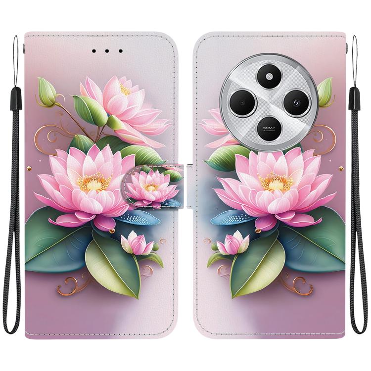 For Redmi 14C 4G Crystal Texture Colored Drawing Leather Phone Case(Lotus)
For Redmi 14C 4G Crystal Texture Colored Drawing Leather Phone Case(Lotus)