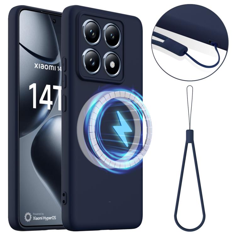 For Xiaomi 14T Pro Shockproof Silicone Magsafe Phone Case(Navy Blue)
For Xiaomi 14T Pro Shockproof Silicone Magsafe Phone Case(Navy Blue)