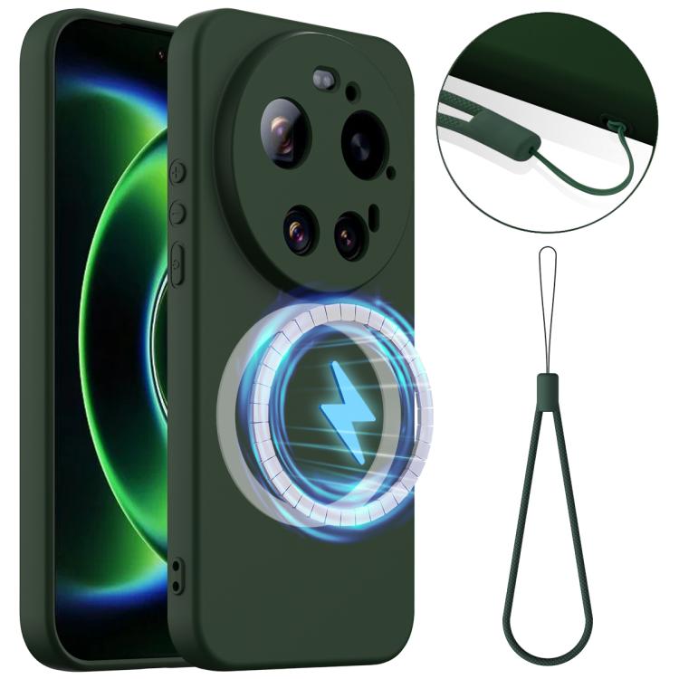 For Xiaomi 17 Ultra Shockproof Silicone Magsafe Phone Case(Dark Green)
For Xiaomi 17 Ultra Shockproof Silicone Magsafe Phone Case(Dark Green)