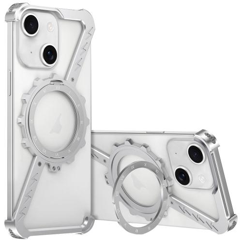 For iPhone 15 Z-shaped Frameless Metal 360 Holder MagSafe Phone Case(Space Silver)
For iPhone 15 Z-shaped Frameless Metal 360 Holder MagSafe Phone Case(Space Silver)