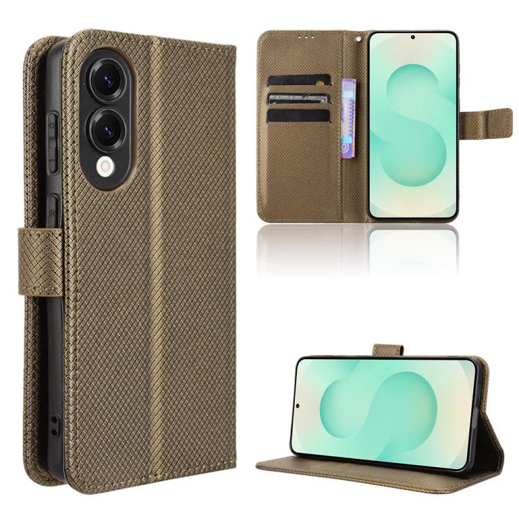 For Samsung Galaxy S25 Edge 5G Diamond Texture Leather Phone Case(Brown)
For Samsung Galaxy S25 Edge 5G Diamond Texture Leather Phone Case(Brown)