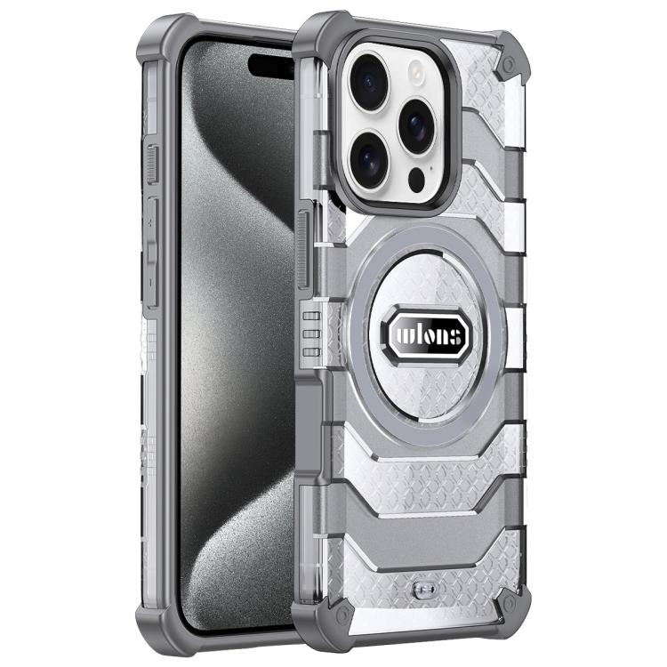 For iPhone 15 Pro wlons Explorer Series PC Hybrid TPU MagSafe Magnetic Case(Grey)
For iPhone 15 Pro wlons Explorer Series PC Hybrid TPU MagSafe Magnetic Case(Grey)