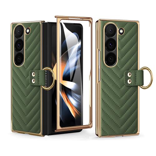 For Samsung Galaxy Z Fold4 VIETAO Dream Series Metal Ring Leather Phone Case(Green)
For Samsung Galaxy Z Fold4 VIETAO Dream Series Metal Ring Leather Phone Case(Green)