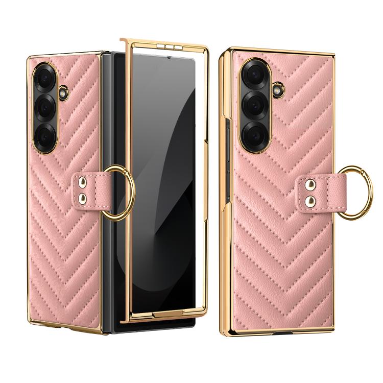For Galaxy Z Fold7 5G VIETAO Dream Series Metal Ring Leather Phone Case(Pink)
For Galaxy Z Fold7 5G VIETAO Dream Series Metal Ring Leather Phone Case(Pink)