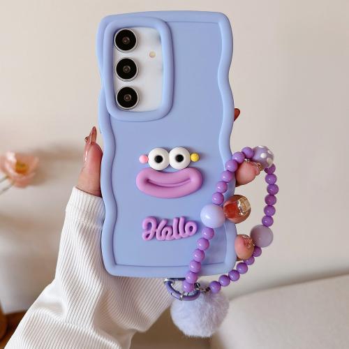 For Samsung Galaxy S25+ 5G Cartoon Sausage Mouth TPU Phone Case with Bead Chain(Purple)
For Samsung Galaxy S25+ 5G Cartoon Sausage Mouth TPU Phone Case with Bead Chain(Purple)