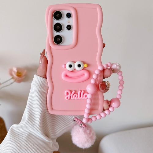 For Samsung Galaxy S25 Ultra 5G Cartoon Sausage Mouth TPU Phone Case with Bead Chain(Pink)
For Samsung Galaxy S25 Ultra 5G Cartoon Sausage Mouth TPU Phone Case with Bead Chain(Pink)