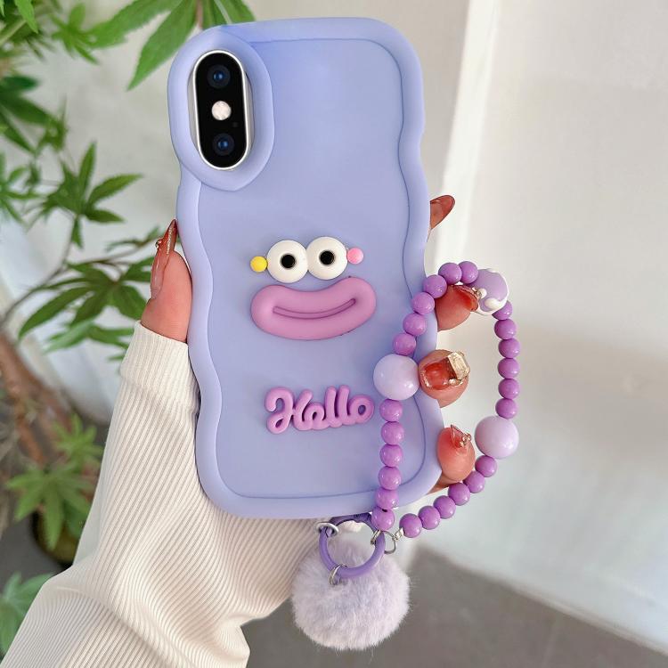 For iPhone XS Max Cartoon Sausage Mouth TPU Phone Case with Bead Chain(Purple)
For iPhone XS Max Cartoon Sausage Mouth TPU Phone Case with Bead Chain(Purple)