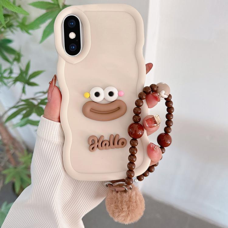 For iPhone XS Max Cartoon Sausage Mouth TPU Phone Case with Bead Chain(White)
For iPhone XS Max Cartoon Sausage Mouth TPU Phone Case with Bead Chain(White)
