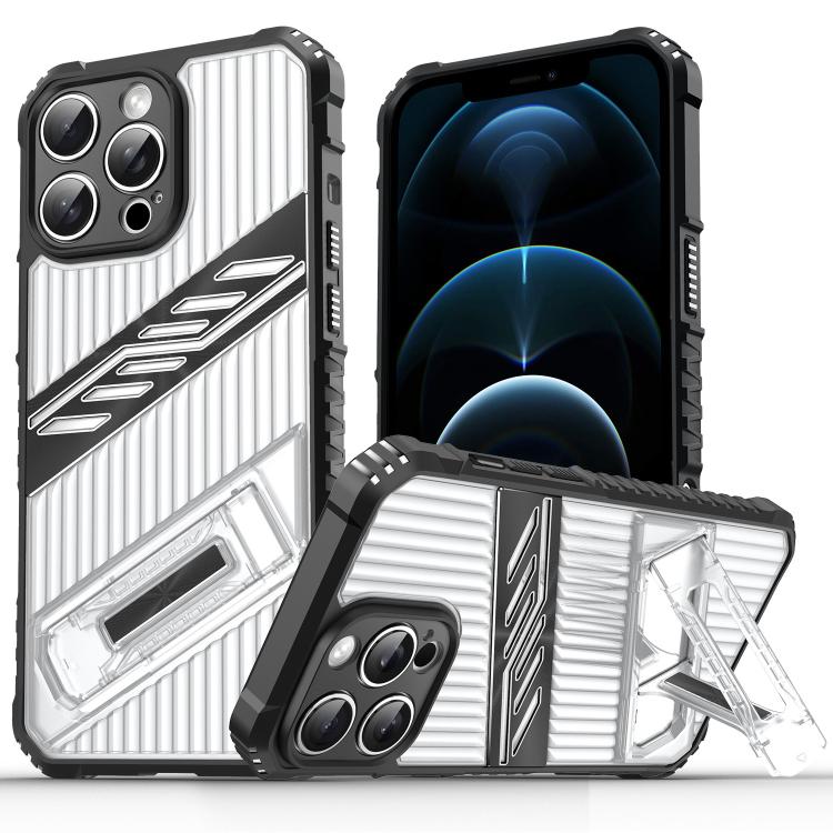 For iPhone 12 Pro Max Plating Holder PC Hybrid TPU Phone Case(Transparent Black)
For iPhone 12 Pro Max Plating Holder PC Hybrid TPU Phone Case(Transparent Black)