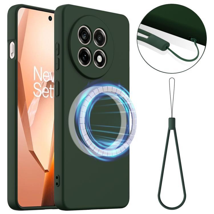For OnePlus 13R / Ace 5 / Ace 5 Pro Shockproof Silicone Magsafe Phone Case(Dark Green)
For OnePlus 13R / Ace 5 / Ace 5 Pro Shockproof Silicone Magsafe Phone Case(Dark Green)