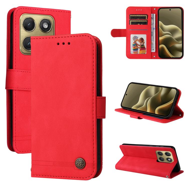 For Motorola Edge 5G 2026 Skin Feel Life Tree Metal Button Leather Phone Case(Red)
For Motorola Edge 5G 2026 Skin Feel Life Tree Metal Button Leather Phone Case(Red)