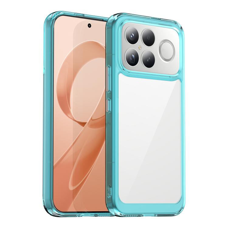 For Redmi K90 Pro Max / Poco F8 Ultra Colorful Series Acrylic Hybrid TPU Phone Case(Transparent Blue)
For Redmi K90 Pro Max / Poco F8 Ultra Colorful Series Acrylic Hybrid TPU Phone Case(Transparent Blue)