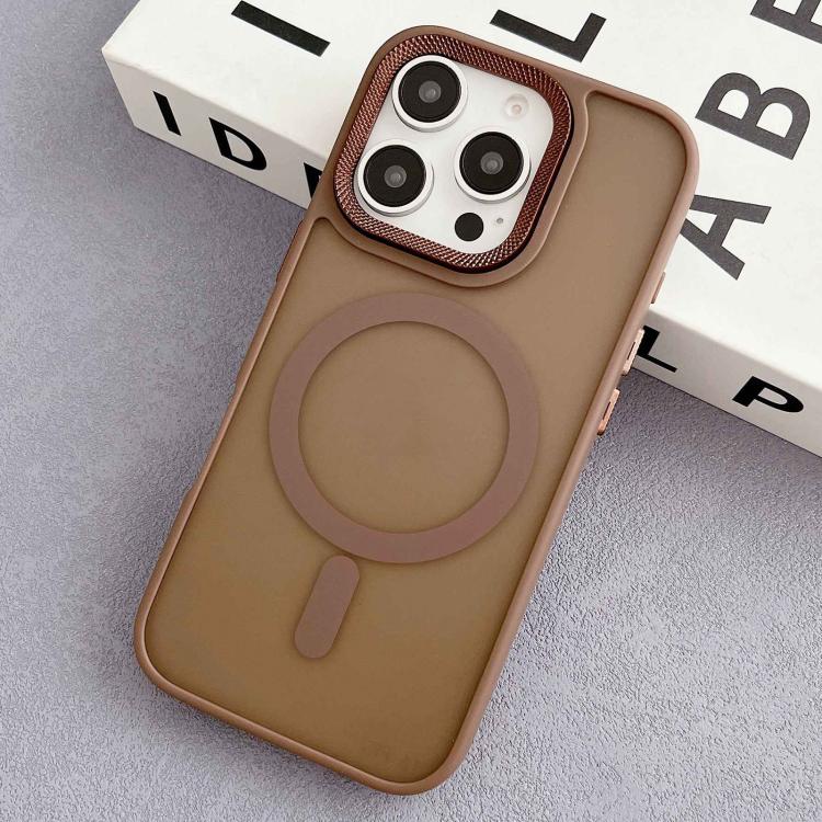 For iPhone 16 Pro Diamond Lens Frame PC Hybrid TPU MagSafe Phone Case(Desert Gold)
For iPhone 16 Pro Diamond Lens Frame PC Hybrid TPU MagSafe Phone Case(Desert Gold)
