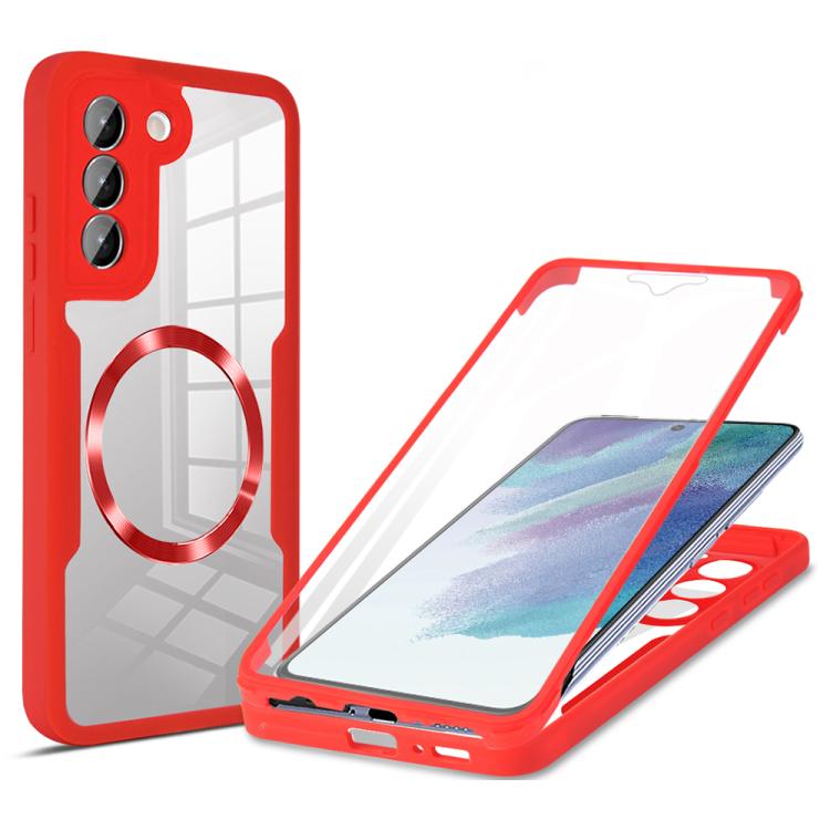 For Samsung Galaxy S21 FE 5G CD Texture MagSafe Phone Case(Red)
For Samsung Galaxy S21 FE 5G CD Texture MagSafe Phone Case(Red)