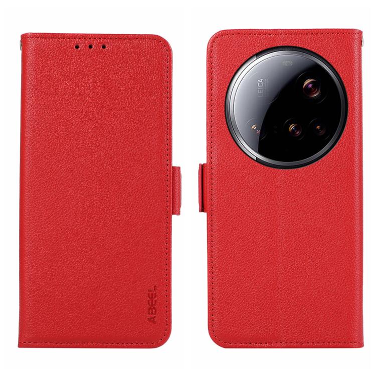 For Xiaomi 15 Ultra ABEEL Side-Magnetic Litchi Pattern Leather RFID Phone Case(Red)
For Xiaomi 15 Ultra ABEEL Side-Magnetic Litchi Pattern Leather RFID Phone Case(Red)