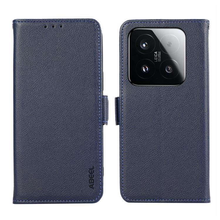 For Xiaomi 15T 5G ABEEL Side-Magnetic Litchi Pattern Leather RFID Phone Case(Blue)
For Xiaomi 15T 5G ABEEL Side-Magnetic Litchi Pattern Leather RFID Phone Case(Blue)