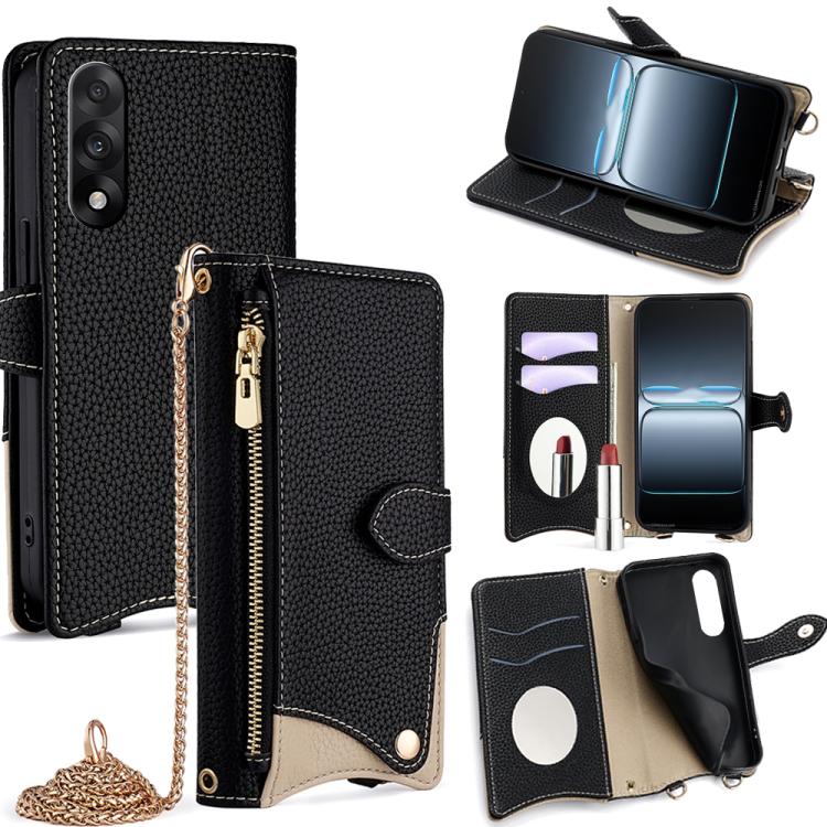 For OnePlus Ace 5 Ultra / Nord 5 Crossbody Chain Fishtail Litchi Leather Phone Case(Black)
For OnePlus Ace 5 Ultra / Nord 5 Crossbody Chain Fishtail Litchi Leather Phone Case(Black)