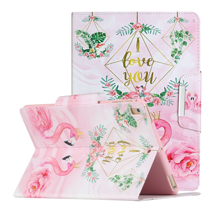 For iPad 10.2 Painted Pattern Horizontal Flip Leather Case with Holder(Leaves Flamingo)
For iPad 10.2 Painted Pattern Horizontal Flip Leather Case with Holder(Leaves Flamingo)
