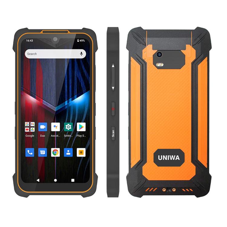 UNIWA P551 Handheld PDA Rugged Phone, 4GB+64GB, 5.5 inch Android 11 Mediatek MT6765 Helio P35 Octa Core, Network: 4G, Plug:EU Plug(Orange)
UNIWA P551 Handheld PDA Rugged Phone, 4GB+64GB, 5.5 inch Android 11 Mediatek MT6765 Helio P35 Octa Core, Network: 4G, Plug:EU Plug(Orange)