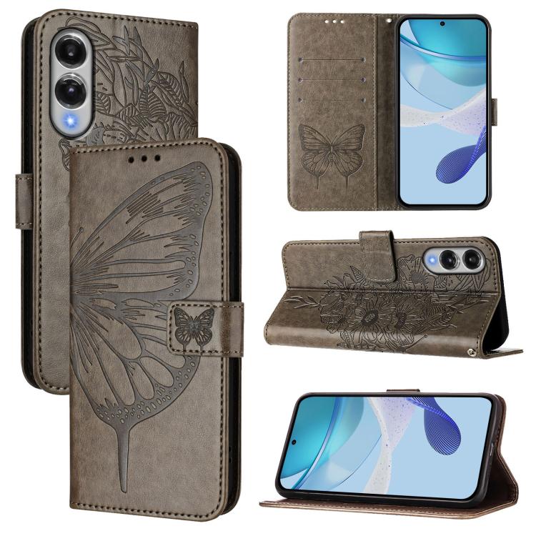 For Samsung Galaxy S25 Edge 5G Embossed Butterfly Leather Phone Case(Grey)
For Samsung Galaxy S25 Edge 5G Embossed Butterfly Leather Phone Case(Grey)