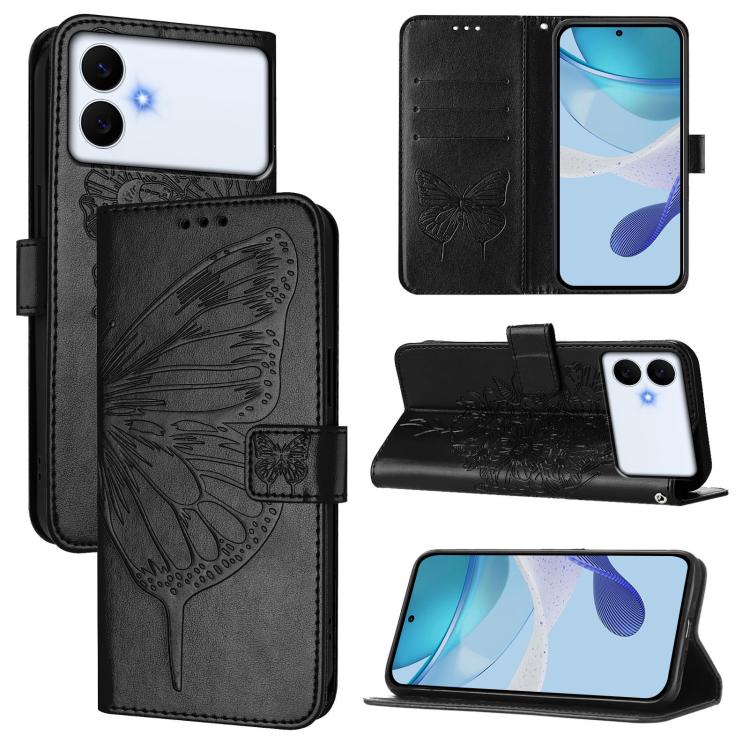 For Samsung Galaxy S26 Edge 5G Embossed Butterfly Leather Phone Case(Black)
For Samsung Galaxy S26 Edge 5G Embossed Butterfly Leather Phone Case(Black)