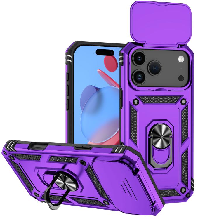 For iPhone 17 Pro Max Sliding Camshield Holder Phone Case(Purple)
For iPhone 17 Pro Max Sliding Camshield Holder Phone Case(Purple)