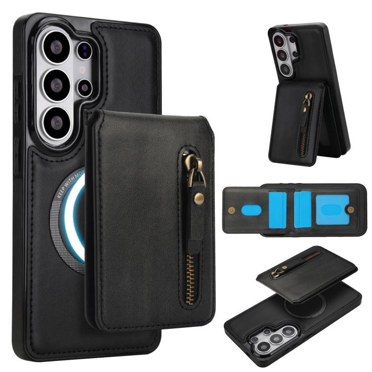 For Samsung Galaxy S26 Ultra 5G Zipper Wallet Split MagSafe Leather Back Phone Case(Black)
For Samsung Galaxy S26 Ultra 5G Zipper Wallet Split MagSafe Leather Back Phone Case(Black)