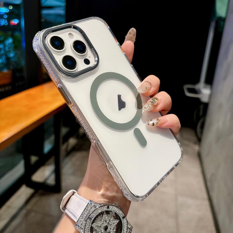 For iPhone 16 Pro Color Diamond PC Hybrid TPU MagSafe Magnetic Phone Case(Dark Green)
For iPhone 16 Pro Color Diamond PC Hybrid TPU MagSafe Magnetic Phone Case(Dark Green)