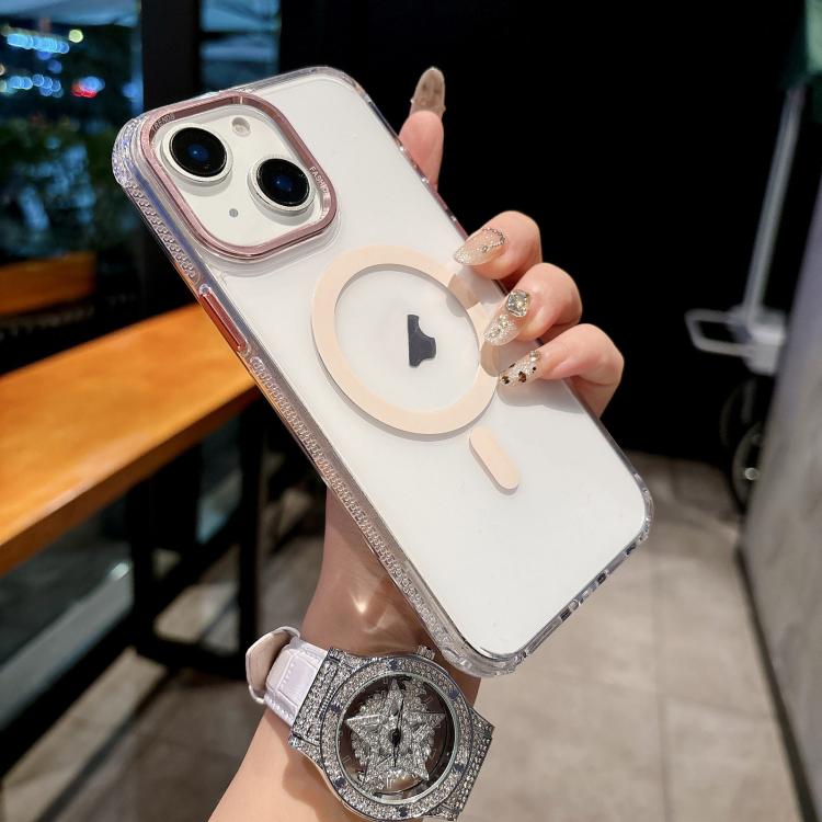 For iPhone 15 Plus / 14 Plus Color Diamond PC Hybrid TPU MagSafe Magnetic Phone Case(Pink)
For iPhone 15 Plus / 14 Plus Color Diamond PC Hybrid TPU MagSafe Magnetic Phone Case(Pink)