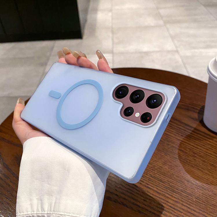 For Samsung Galaxy S22 Ultra 5G Ice Fog MagSafe PC Phone Case(Transparent Blue)
For Samsung Galaxy S22 Ultra 5G Ice Fog MagSafe PC Phone Case(Transparent Blue)