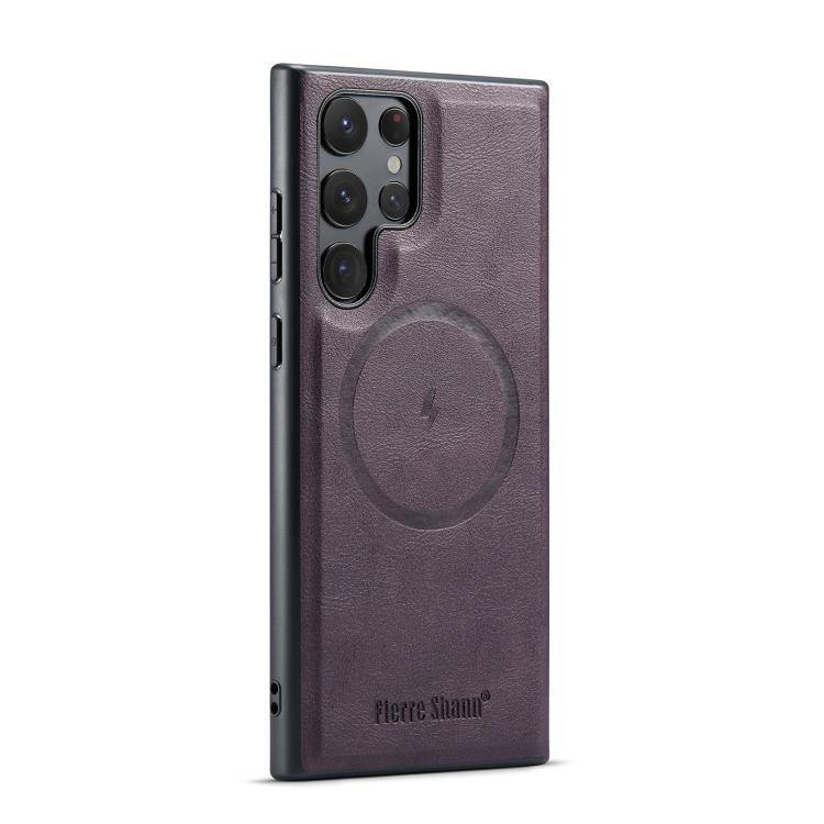 For Samsung Galaxy S25 Ultra 5G Fierre Shann FS-027 Cowhide Texture MagSafe Magnetic Phone Case(Purple)
For Samsung Galaxy S25 Ultra 5G Fierre Shann FS-027 Cowhide Texture MagSafe Magnetic Phone Case(Purple)