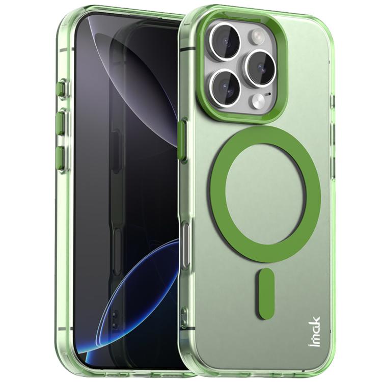 For iPhone 16 Pro IMAK Candy Series Shockproof MagSafe Phone Case(Green)
For iPhone 16 Pro IMAK Candy Series Shockproof MagSafe Phone Case(Green)