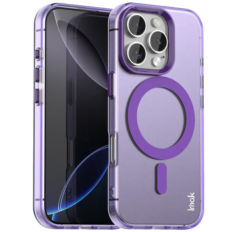 For iPhone 16 Pro Max IMAK Candy Series Shockproof MagSafe Phone Case(Purple)
For iPhone 16 Pro Max IMAK Candy Series Shockproof MagSafe Phone Case(Purple)