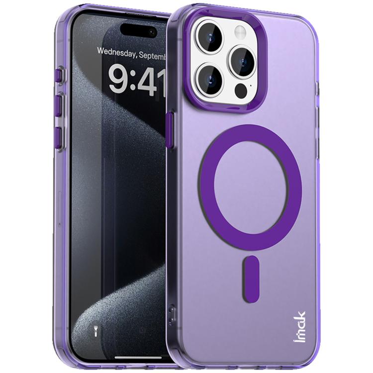 For iPhone 15 Pro IMAK Candy Series Shockproof MagSafe Phone Case(Purple) 
For iPhone 15 Pro IMAK Candy Series Shockproof MagSafe Phone Case(Purple)