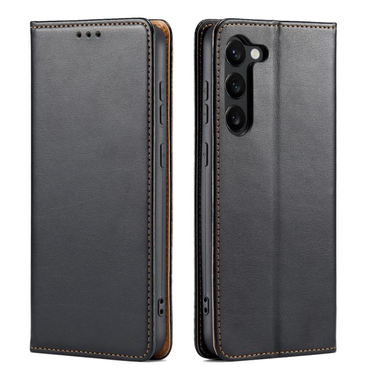 For Samsung Galaxy S25+ 5G Fierre Shann PU Genuine Leather Texture Phone Case(Black)
For Samsung Galaxy S25+ 5G Fierre Shann PU Genuine Leather Texture Phone Case(Black)