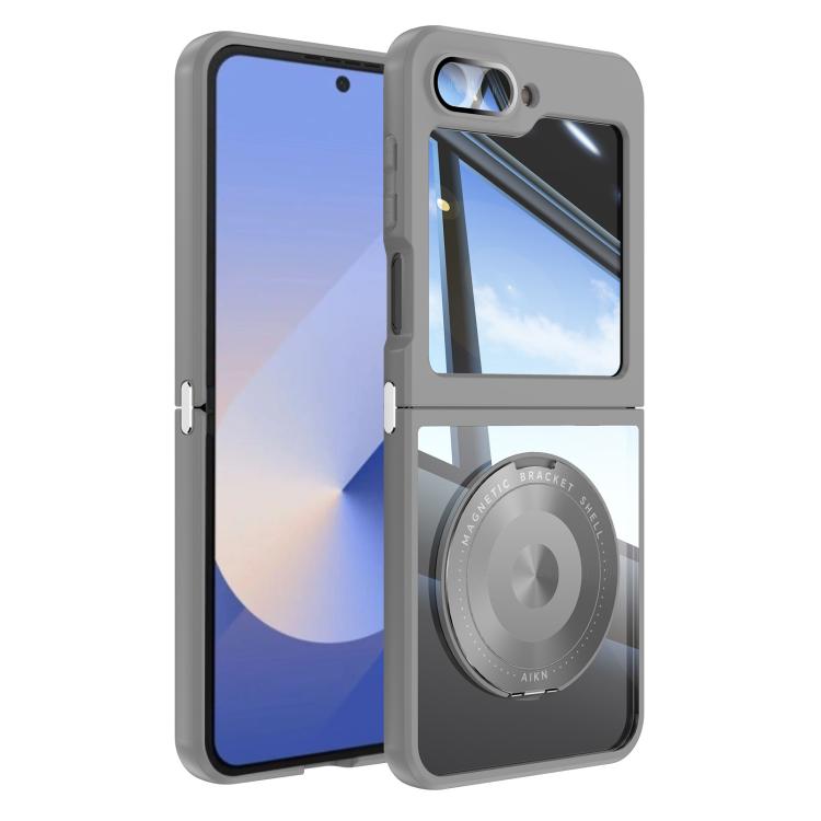 For Samsung Galaxy Z Flip6 / Flip5 360 Holder MagSafe Acrylic Hybrid TPU Phone Case(Grey)
For Samsung Galaxy Z Flip6 / Flip5 360 Holder MagSafe Acrylic Hybrid TPU Phone Case(Grey)