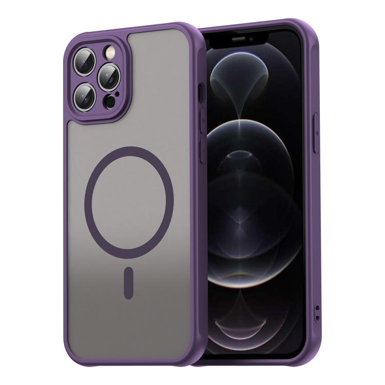 For iPhone 12 Pro Max Fan Dun Series TPU Hybrid PC Frosted Magsafe Phone Case(Purple)
For iPhone 12 Pro Max Fan Dun Series TPU Hybrid PC Frosted Magsafe Phone Case(Purple)