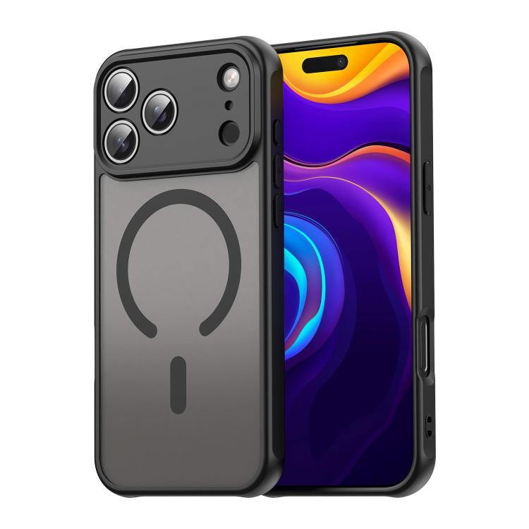 For iPhone 18 Pro Max Fan Dun Series TPU Hybrid PC Frosted Magsafe Phone Case(Black)
For iPhone 18 Pro Max Fan Dun Series TPU Hybrid PC Frosted Magsafe Phone Case(Black)