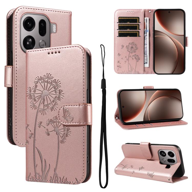 For OPPO Find X9 Pro Dandelion Embossed Pattern Flip Leather Phone Case(Rose Gold)
For OPPO Find X9 Pro Dandelion Embossed Pattern Flip Leather Phone Case(Rose Gold)