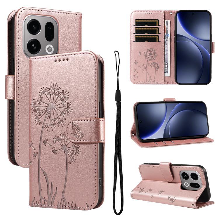 For OPPO Find X9 Dandelion Embossed Pattern Flip Leather Phone Case(Rose Gold)
For OPPO Find X9 Dandelion Embossed Pattern Flip Leather Phone Case(Rose Gold)